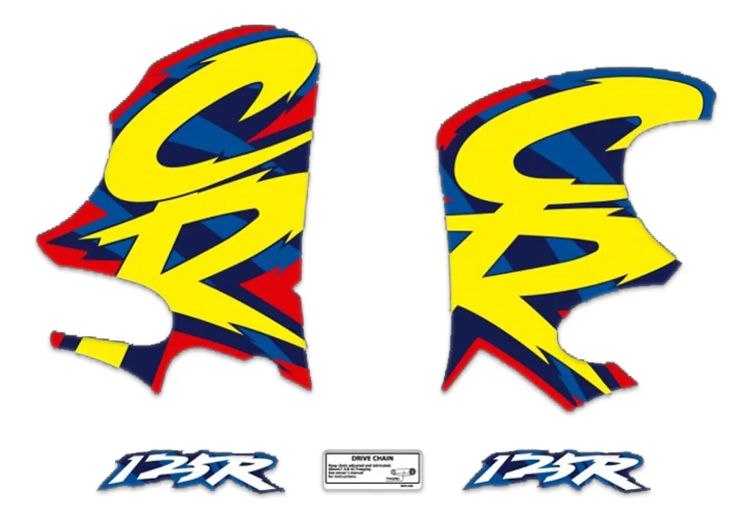 Gráficas Calcos Deflectores Para Honda Cr125r Cr 125 CR125 1994 Gruesas